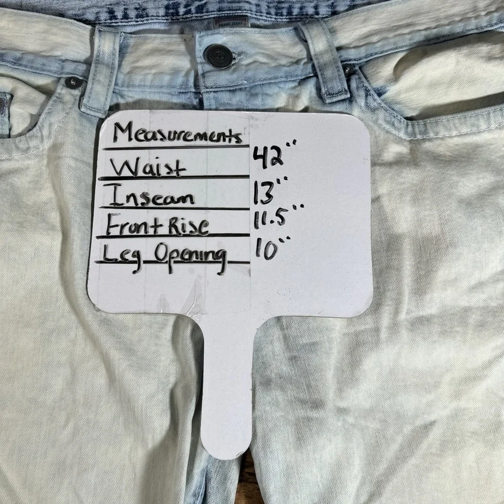 Vintage True Religion Shorts Men's 42 Acid Wash 13
